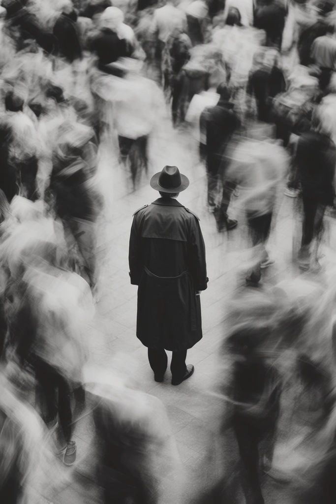 Ethereal Motion Noir style AI image example 1