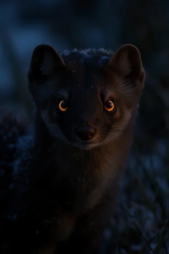 Cinematic Chiaroscuro Nocturne style reference image — glowing embers