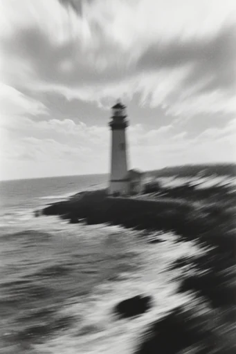 Ethereal Kinetic Monochrome style reference image — spectral atmosphere