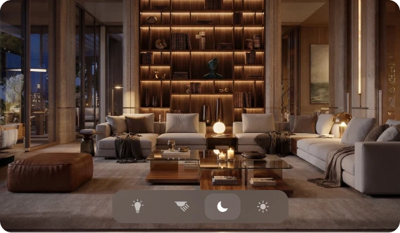 Interior design concept image after enhancement