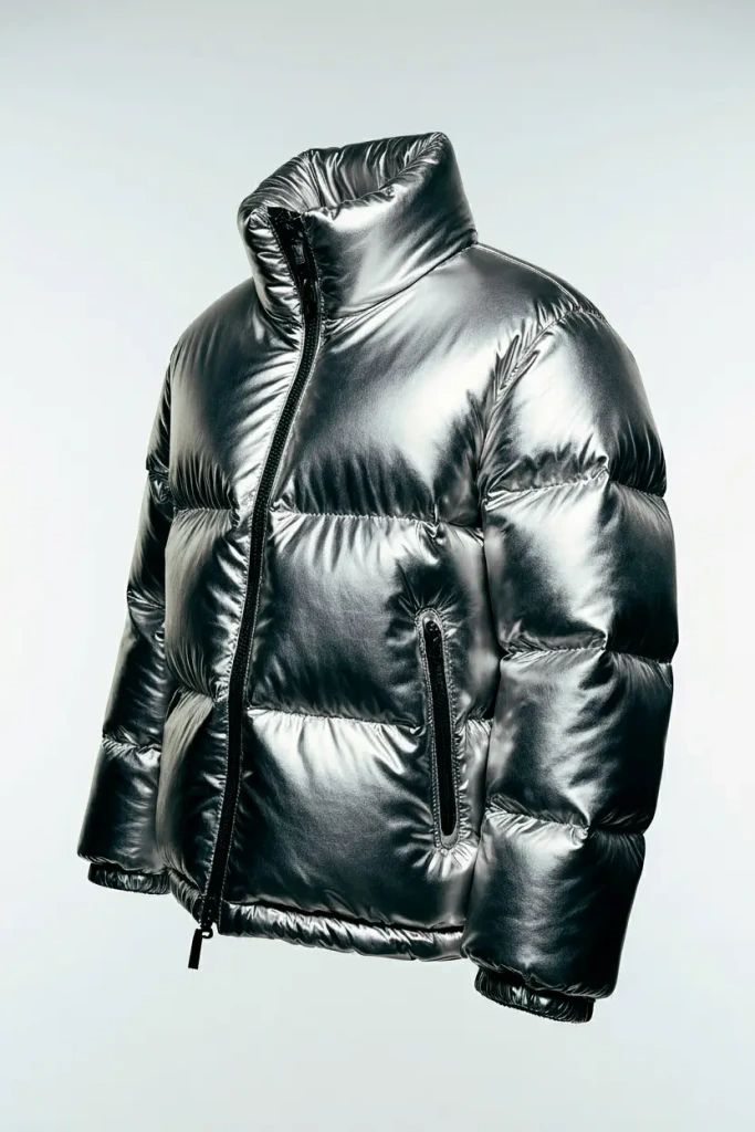 A silver jacket