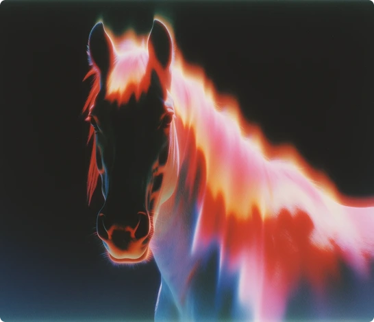 Portrait of a horse