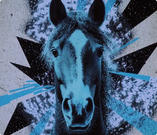 Portrait of a horse