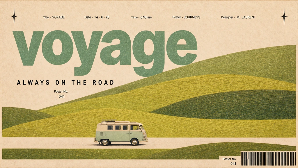 Voyage road-trip banner