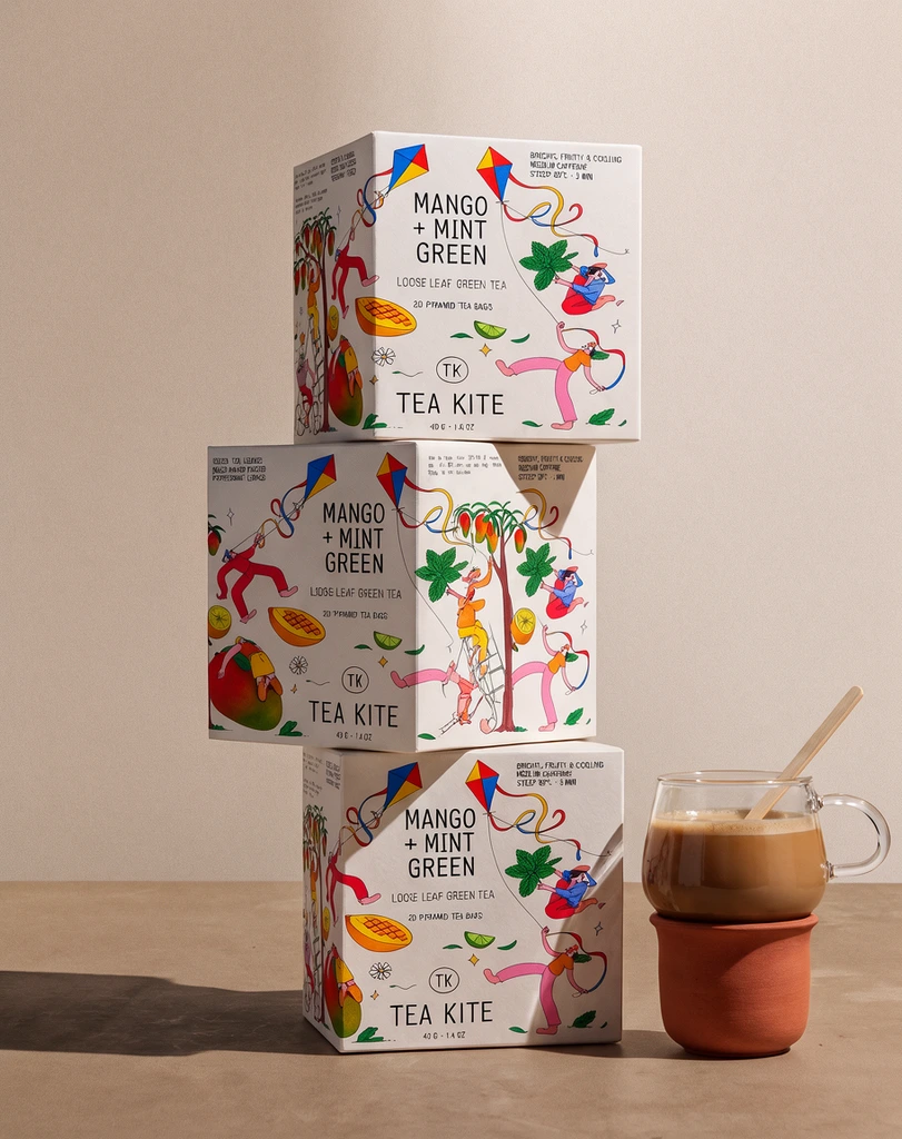 Tea Kite box stack