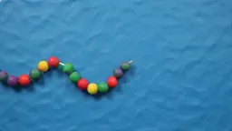 Claymation explainer of protein folding, everything is made out of clay, no hands, stop motion, accurate.