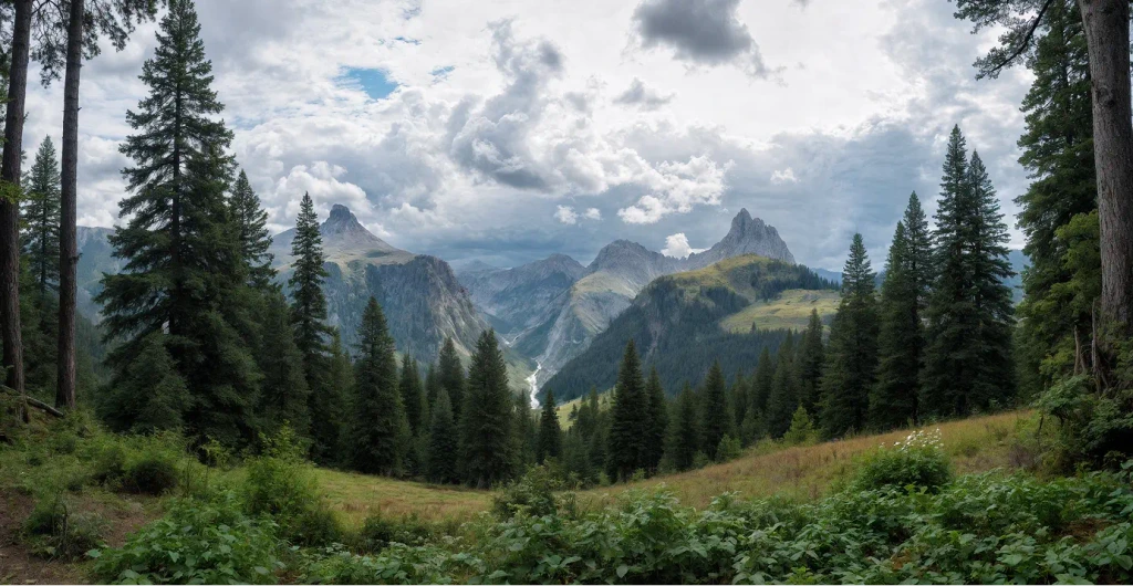 A pixelated image of an orange and white cat lying down, looking to the side, with blurred greenery in the background