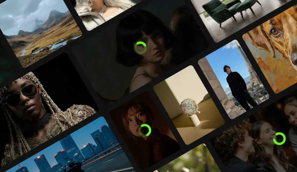 Batch processing interface showing multiple images being upscaled simultaneously in parallel